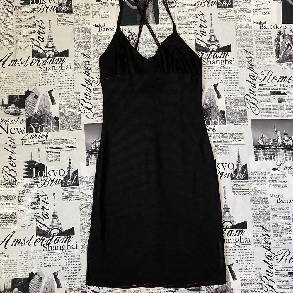 Charlotte-russe Women's Black and Red Dress